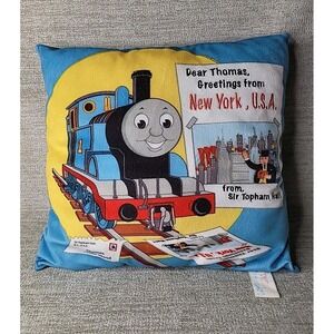 Thomas the Tank Engine Train 15" Throw Pillow Greetings New York USA RARE VTG